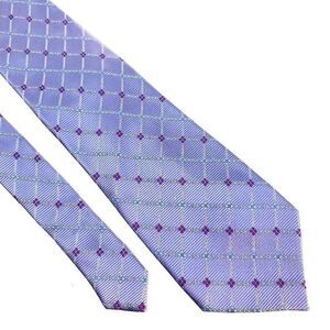 ‎George Silk Tie Purple Woven Wide